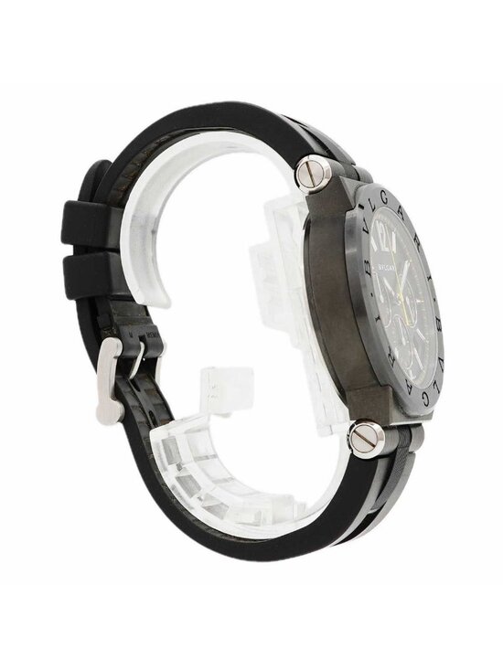 Bvlgari Bulgari Diagono Ultra Nero Chronograph Black Dial Watch